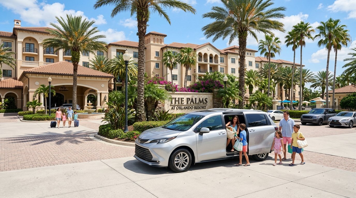 Minivan de 8 lugares para férias em família em Orlando resort
